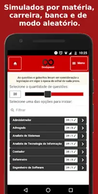 Simulado EsFCEx android App screenshot 2